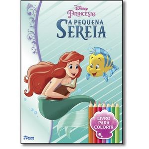 KIT DIVERSAO DISNEY - A PEQUENA SEREIA - COM QUEBRA-CABECA E LAPIS DE COR