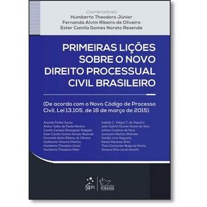 PRIMEIRAS LICOES SOBRE O NOVO DIREITO PROCESUAL CIVIL BRASILEIRO