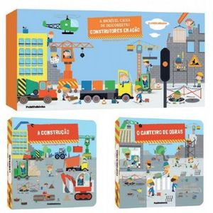 BOX - A INCRIVEL CAIXA DE DESCOBERTAS - CONSTRUTORES EM ACAO - 2 LIVROS ANIMADOS