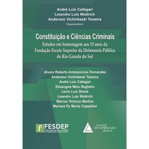 CONSTITUICAO E CIENCIAS CRIMINAIS