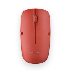 Mouse Sem Fio Lite 2.4GHZ 1200DPI Usb Vermelho Multilaser - MO289