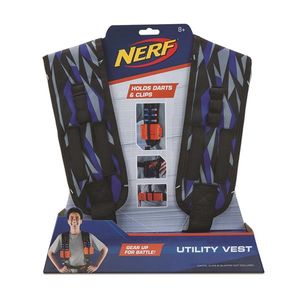 NERF Elite Colete Armazenador de Utilidades Elite Ajustável com Compartimento para até 6 Dardos Indicado para +8 Anos Multikids - BR941