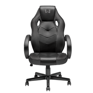 Cadeira Gamer com Função Basculante 15° Suporta até 120Kg Preta Warrior - GA182