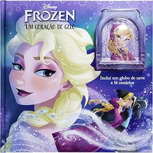 DISNEY FROZEN - UM CORACAO DE GELO - INCLUI UM GLOBO DE GELO E 14 CENARIOS