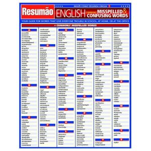 RESUMAO INGLES COMO SEGUNDA LINGUA V05 - ENGLISH COMMONLY MISSPELLED E CONFUSING WORDS