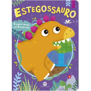 ESTEGOSSAURO - 4 QUEBRA-CABECAS COM 6 PECAS CADA