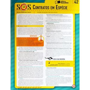COLECAO SOS - SINTESES ORGANIZADAS SARAIVA V42 - CONTRATOS EM ESPECIE