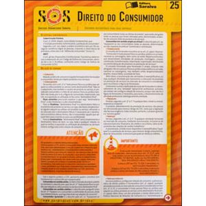 COLECAO SOS - SINTESES ORGANIZADAS SARAIVA V25 - DIREITO DO CONSUMIDOR