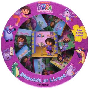 CARROSSEL DE LIVROS - NICKELODEON - DORA - INCLUI 8 LIVROS POP-UP