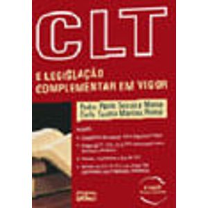 CLT E LEGISLACAO COMPLEMENTAR EM VIGOR