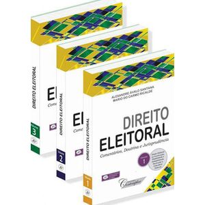 DIREITO ELEITORAL 3 VOLS - COMENTARIOS, DOUTRINA E JURISPRUDENCIA