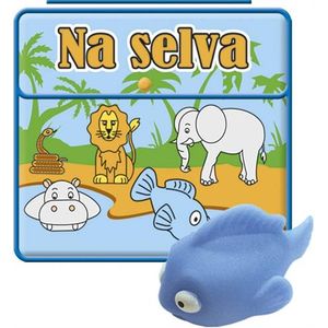 LIVRO DE BANHO - NA SELVA - COM PEIXE QUE BRILHA