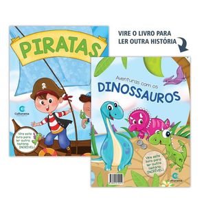 MEGA HISTORIAS 2 EM 1 - PIRATAS E DINOSSAUROS