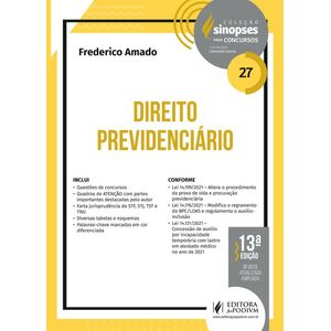 COLECAO SINOPSES PARA CONCURSOS V27 - DIREITO PREVIDENCIARIO