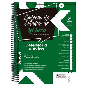 CADERNO DE ESTUDOS DA LEI SECA COMPLEMENTAR - DEFENSORIA PUBLICA