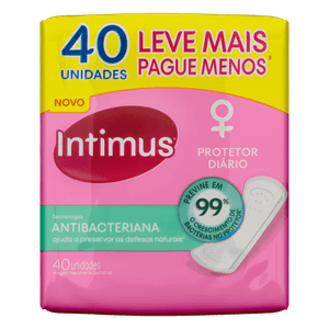 PROTETOR DIARIO INTIMUS DAYS ANTIBACTERIANO SEM ABAS 40UN