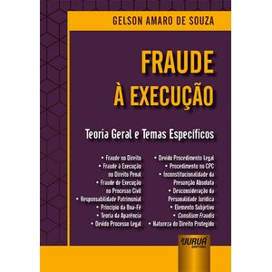 FRAUDE A EXECUCAO - TEORIA GERAL E TEMAS ESPECIFICOS