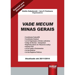 VADE MECUM MINAS GERAIS - ESPECIAL PARA CONCURSOS