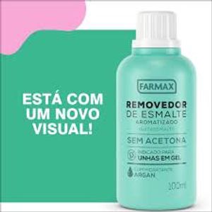 REMOVEDOR DE ESMALTE FARMAX PARA UNHAS DE GEL 100ML