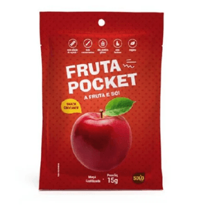 FRUTA POCKET MAÇA SOLO SNACK 20G