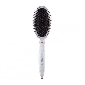 ESCOVA DE CABELO LANOSSI RAQUETE OVAL WHITE 1UN