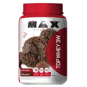 TOP WHEY + SABOR MAX TITANIUM BRIGADEIRO 900G