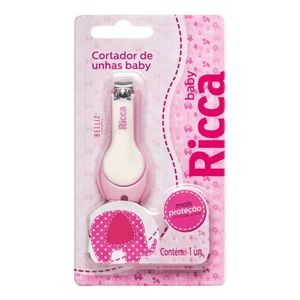CORTADOR DE UNHA RICCA BABY ROSA