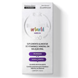 TAK 360 LA IMMUNITA INFANTIL SOLUÇAO ORAL SABOR UVA 150ML
