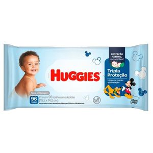 TOALHA UMEDECIDA HUGGIES TRIPLA PROTECAO 96UN
