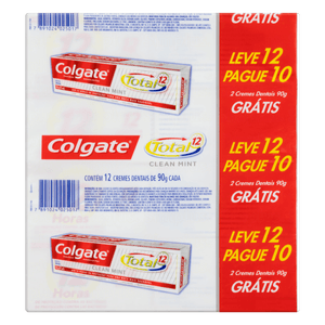 CREME DENTAL COLGATE TOTAL 12 CLEAN MINT L12P10 90G
