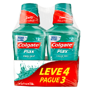 PLAX ENXAGUATORIO BUCAL FRESH MINT LEVE4 PAGUE3 250ML