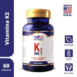 VITAMINA K2 VITGOLD 100MCG 60CAP