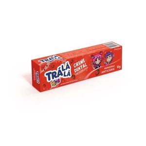 CREME DENTAL TRALALA KIDS MORANGO 50G
