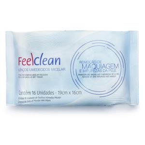 LENÇO UMEDECIDO FEELCLEAN AGUA MICELAR 16UN