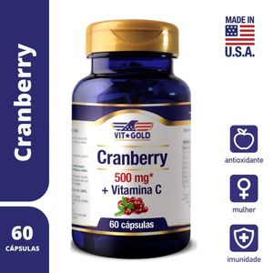 VITAMINA C CRANBERRY VITGOLD 500MG 60 CÁPSULAS