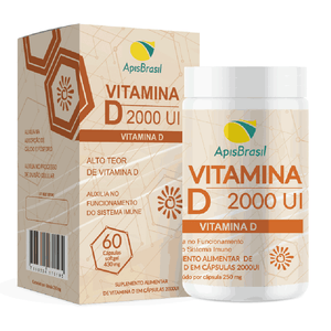 VITAMINA D 2.000UI APIS BRASIL 60CAP
