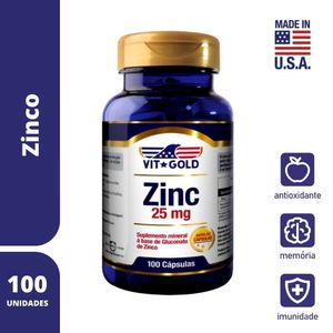 ZINC VITGOLD 25MG 100CAP