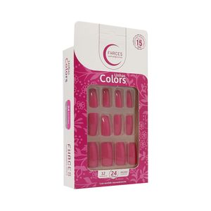 UNHAS FHACES COLORS ROSA PINK 24UN