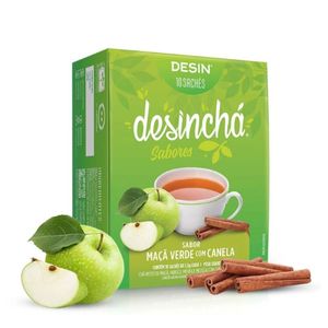 CHA DESINCHA MAÇA VERDE COM CANELA 10 SACHES