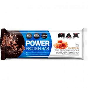 POWER PROTEIN BAR MAX TITANIUM MILK CARAMEL 90G