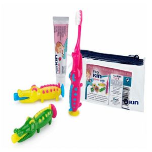 KIT ESCOVA KIN INFANTIL JACARE 30G