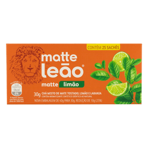 CHA MATTE LEAO SAQUINHO LIMAO 25UN