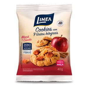 COOKIES LINEA COM MAÇA E CANELA ZERO AÇUCAR 40G