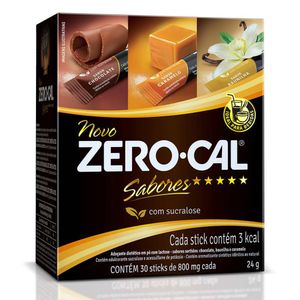 ADOÇANTE ZERO CAL SABORES SUCRALOSE 30STICKS