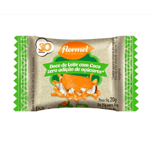 DOCE DE LEITE FLORMEL COM COCO ZERO AÇUCAR 20G