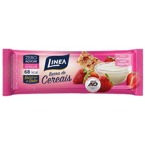 BARRA DE CEREAIS LINEA ZERO AÇUCAR MORANGO 25G