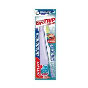 ESCOVA DENTAL BITUFO DAY E TRIP PORTATIL MACIA MAIS FIO DENT