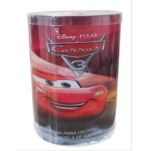 DISNEY - MINI TUBO HISTORIAS PARA COLORIR - CARROS 3