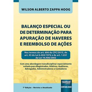 BALANCO ESPECIAL PARA APURACAO DE HAVERES E REEMBOLSO DE ACOES