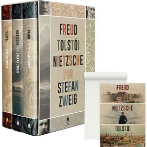 FREUD, TOLSTOI, NIETZSCHE POR STEFAN ZWEIG - BOX COM 3 LIVROS